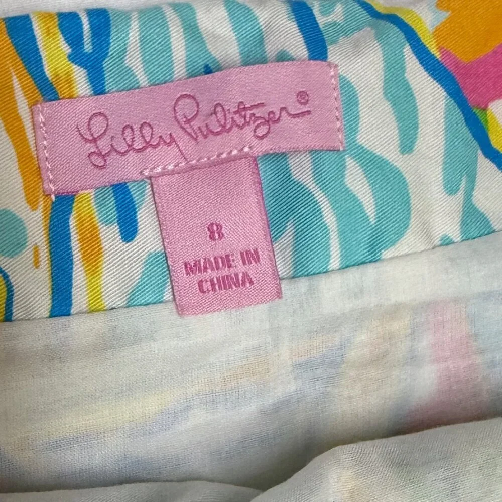 Lilly Pulitzer Lynnie Skirt You Gotta Regatta, Size 8, Excellent Condition! - Picture 4 of 10